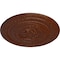 Ekena Millwork Pearl Ceiling Medallion (Canopies up to 1 7/8"), 26 1/4"OD x 1 1/2"P, Burnished Mahogany Crackle CM26PEBMC - alternate 3